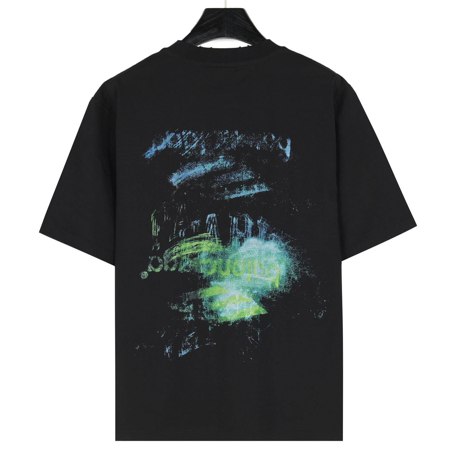 Balenciaga/巴黎世家 25ss 双B模糊涂鸦短袖T恤
