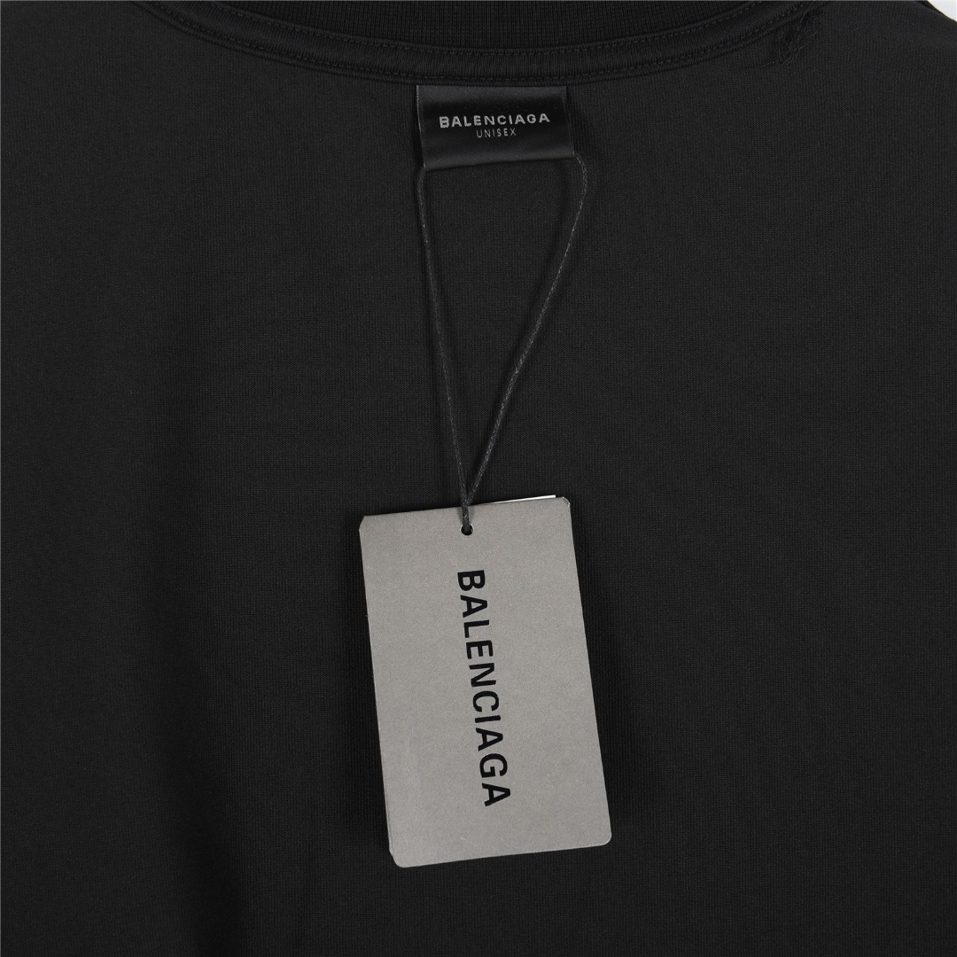 Balenciaga/巴黎世家 25ss 双B模糊涂鸦短袖T恤