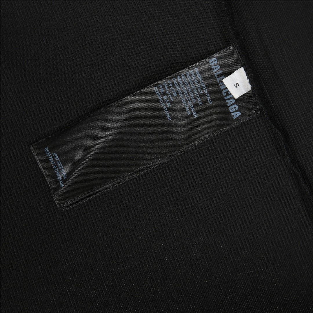 Balenciaga/巴黎世家 25ss 双B模糊涂鸦短袖T恤