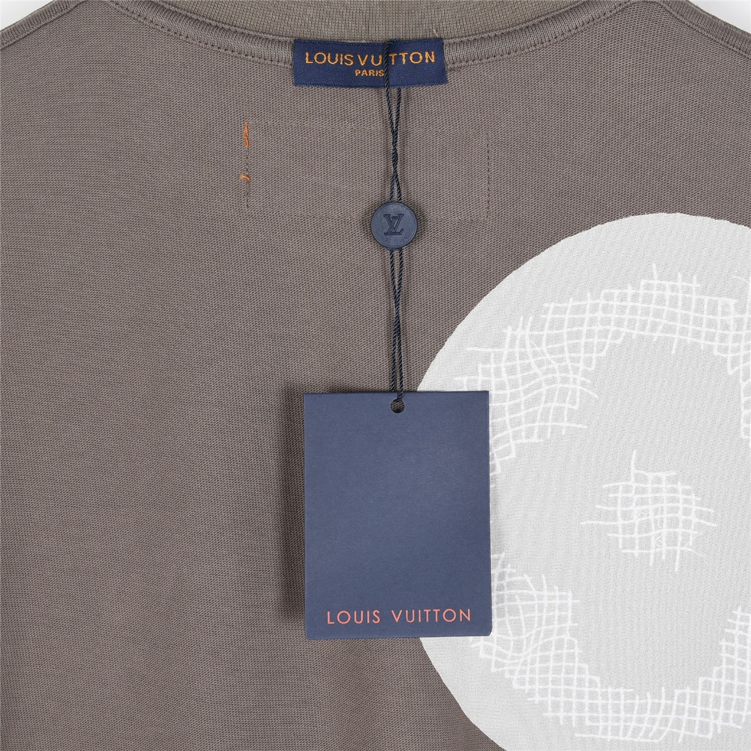 Louis Vuitton/路易威登 25ss 铅笔手绘大logo老花刺绣短袖T恤