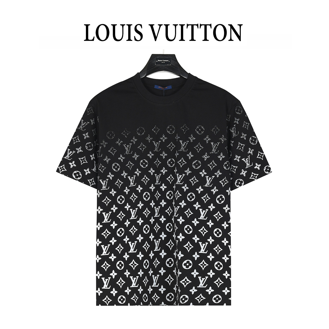 Louis Vuitton/路易威登 满印下幅渐变字母印花T恤