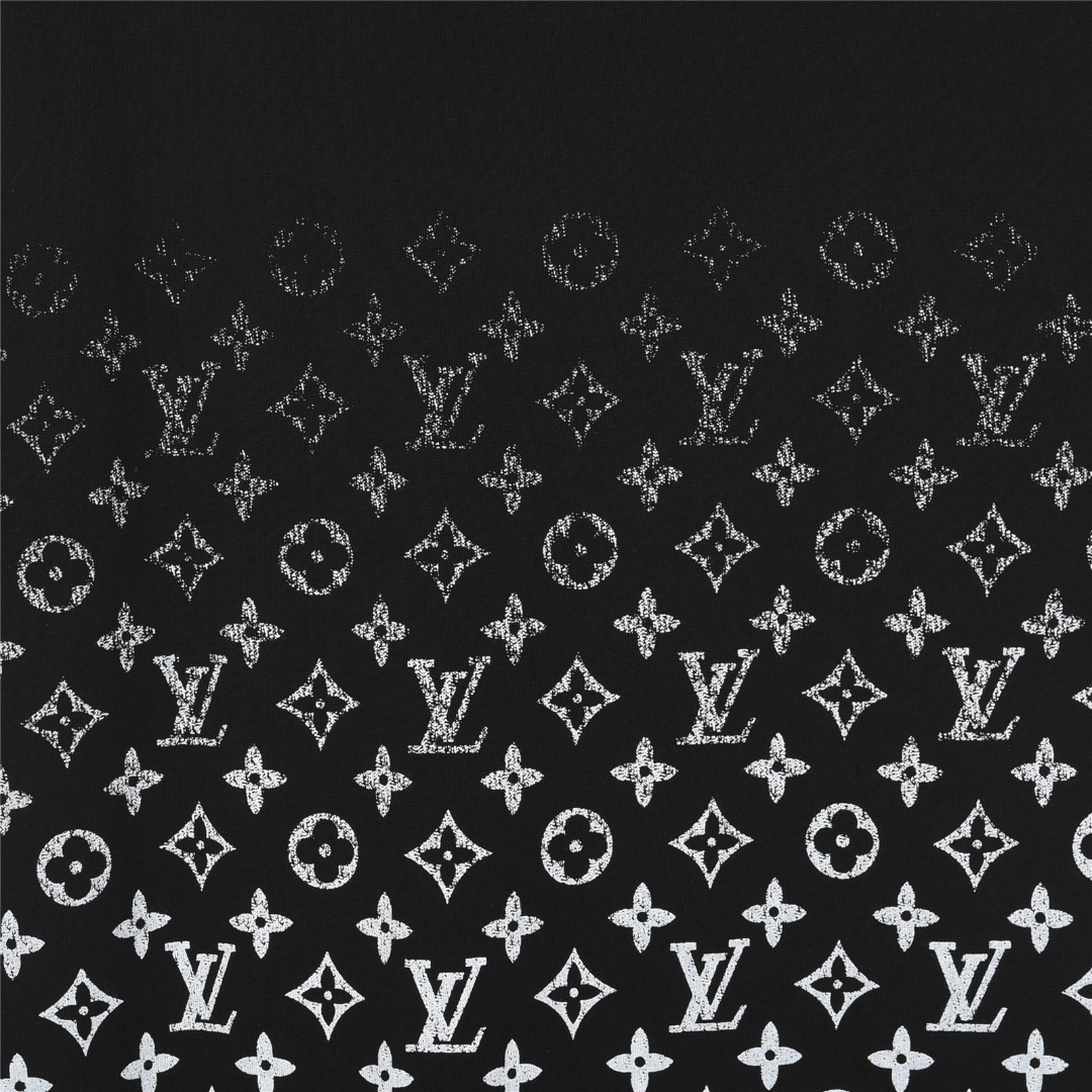 Louis Vuitton/路易威登 满印下幅渐变字母印花T恤