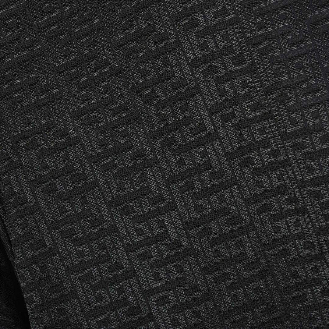GIVENCHY/纪梵希 25ss 冰感暗纹4G宫格丝光提花短袖T恤