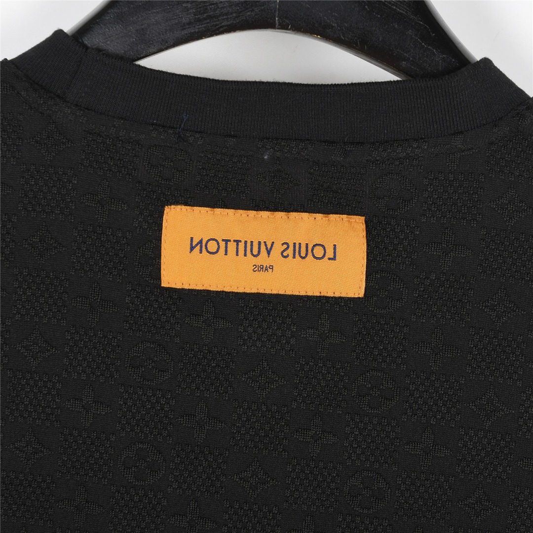 Louis Vuitton/路易威登 25ss 冰感满印棋盘格提花短袖T恤