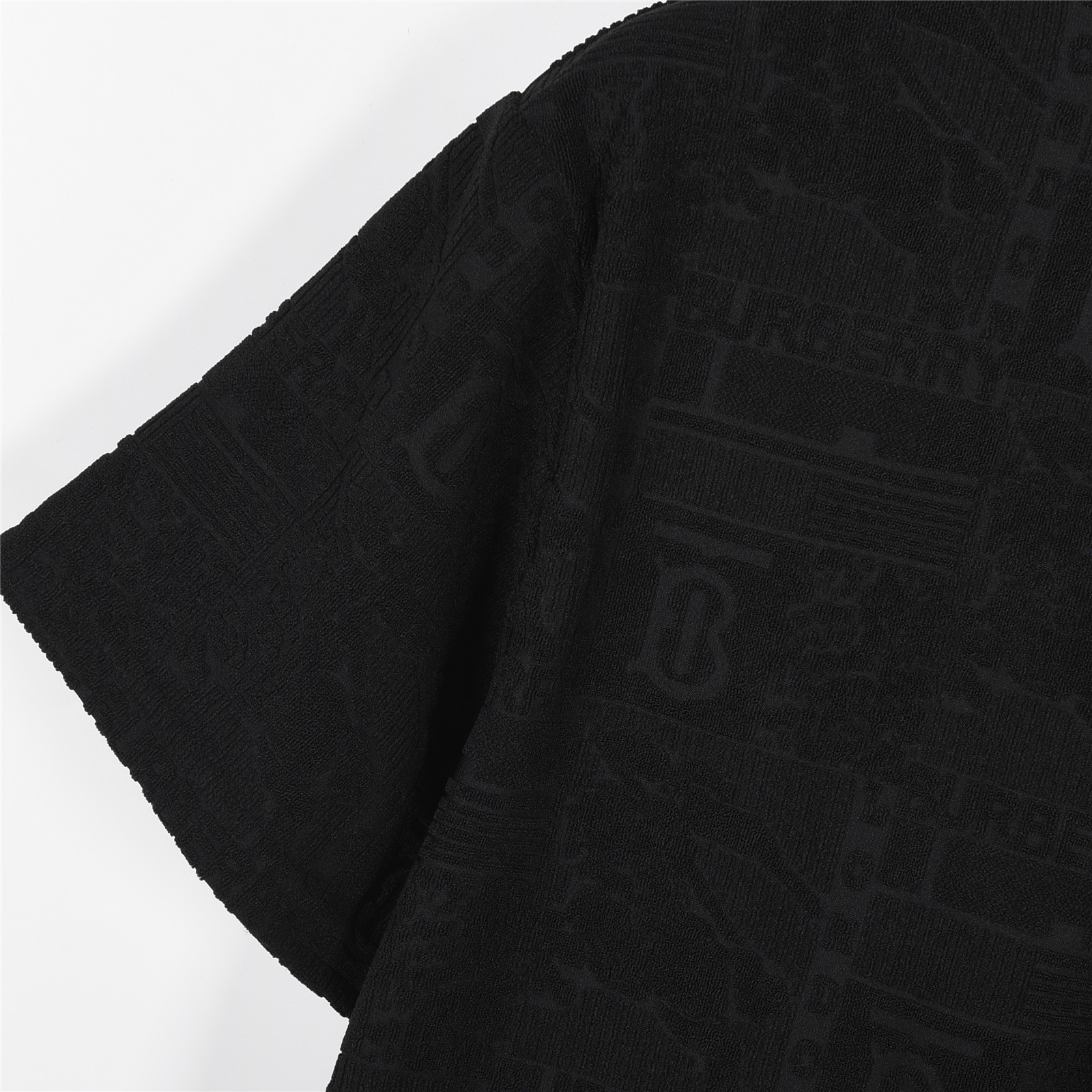 Burberry/巴宝莉 25ss 暗纹TB战马毛巾提花短袖T恤