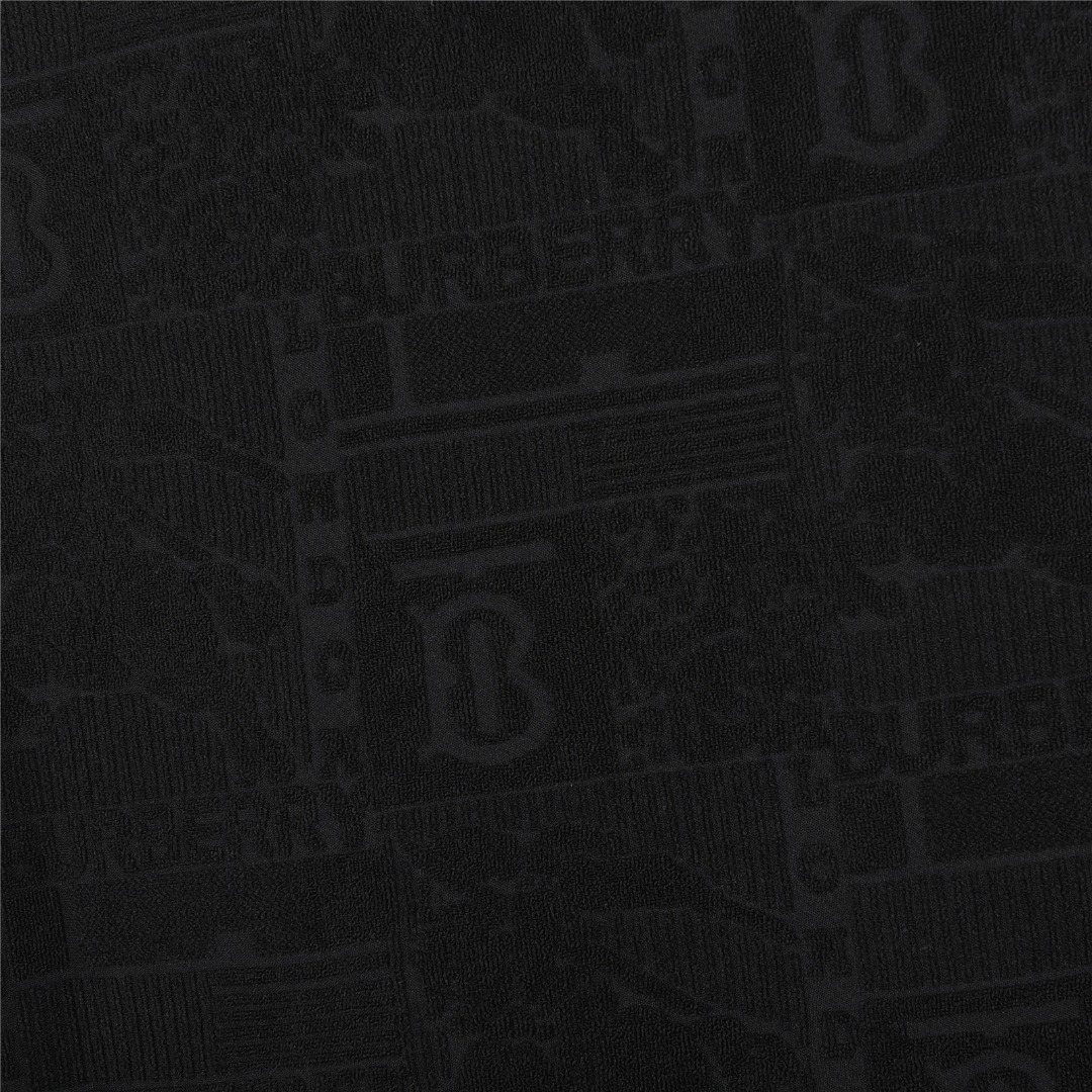 Burberry/巴宝莉 25ss 暗纹TB战马毛巾提花短袖T恤