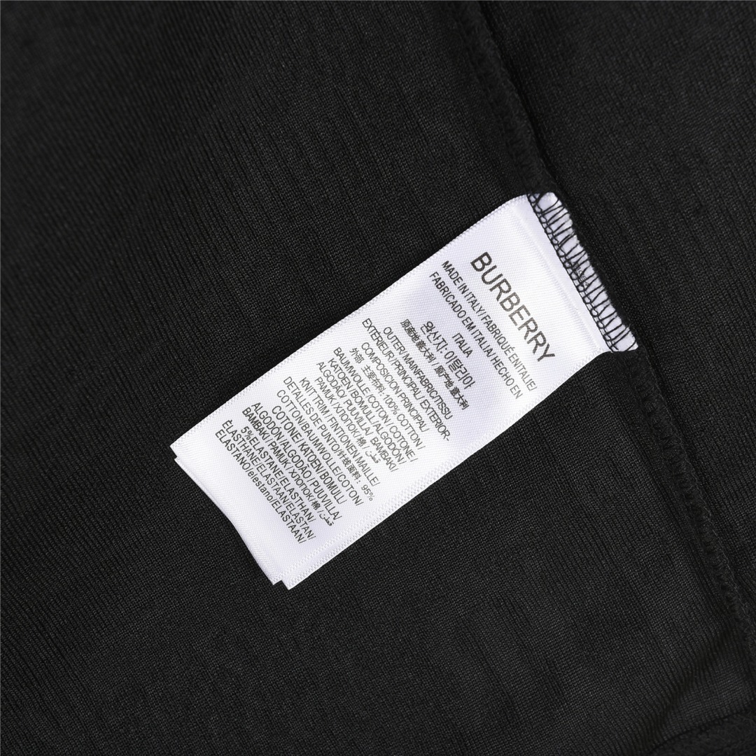 Burberry/巴宝莉 25ss 暗纹TB战马毛巾提花短袖T恤