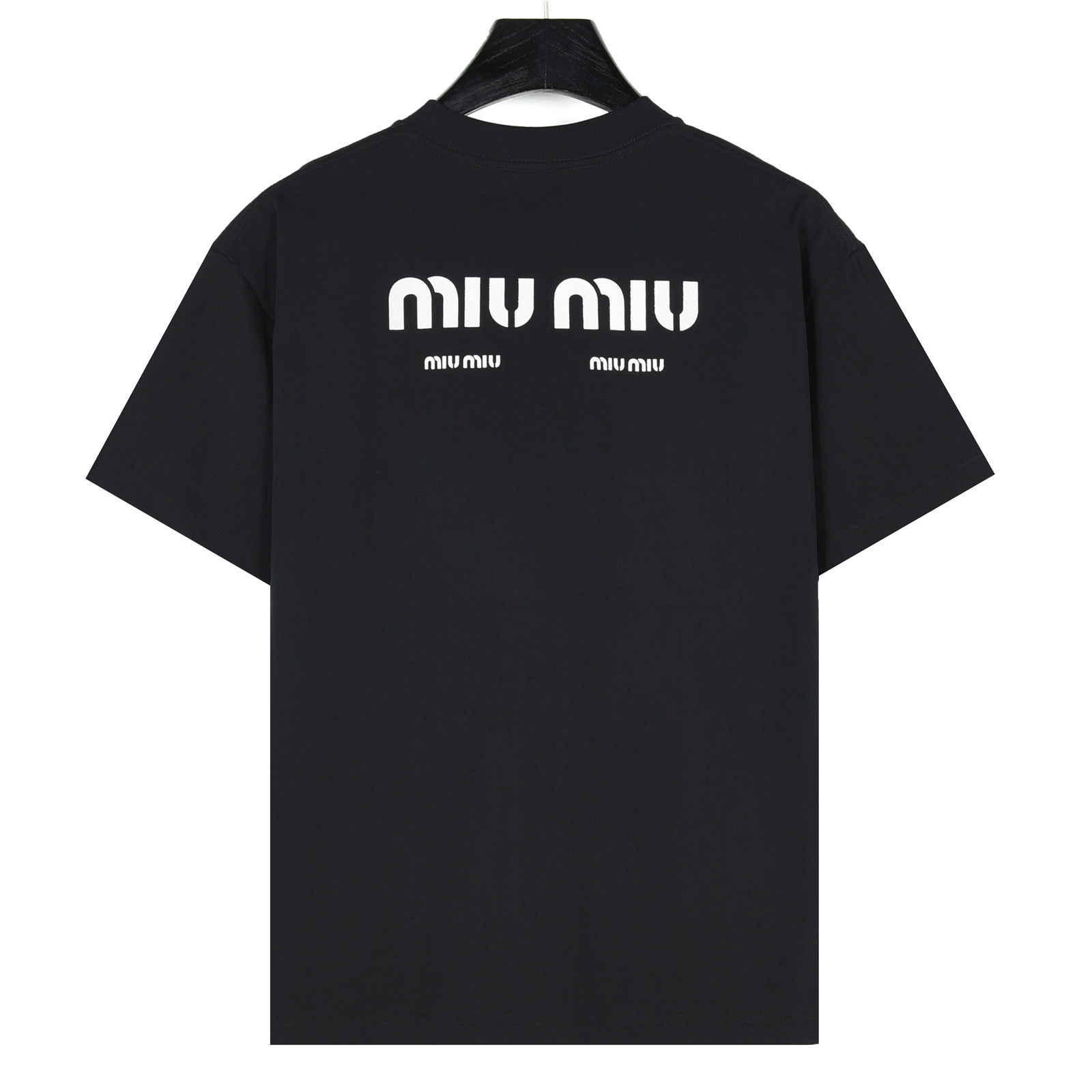 MiuMiu/缪缪 25ss 字母Logo发泡印花短袖T恤