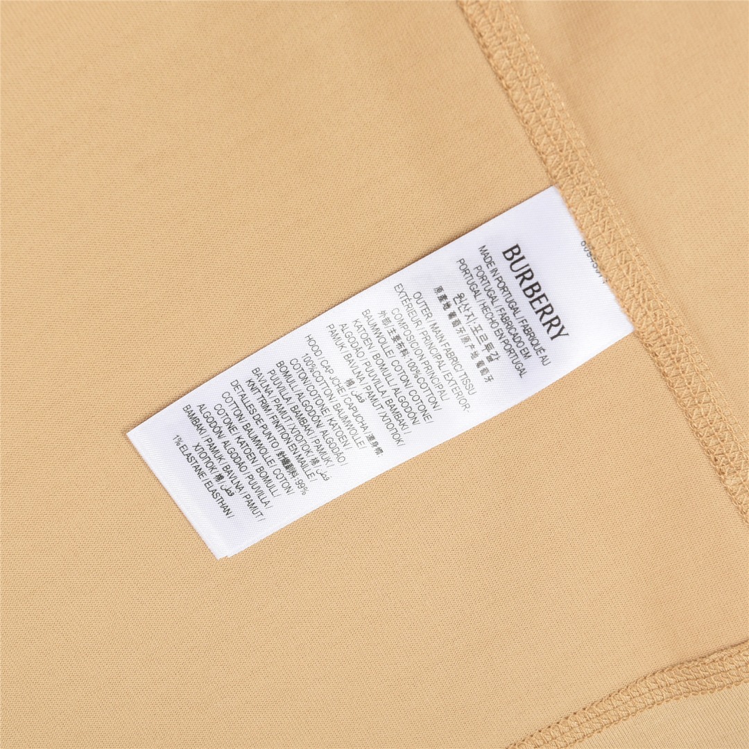 Burberry/巴宝莉 25ss 后背圆圈战马发泡印花短袖T恤