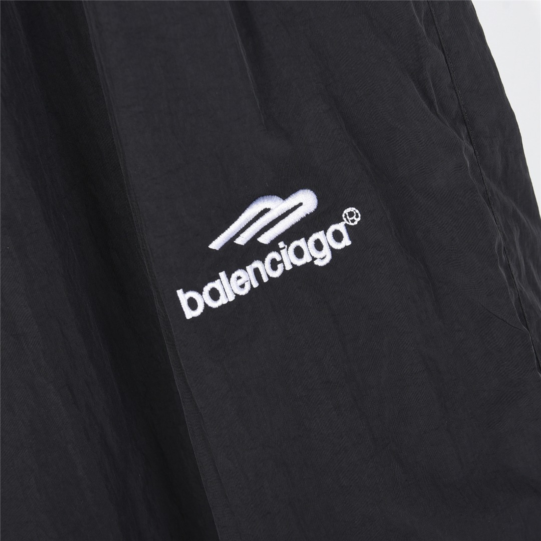 Balenciaga/巴黎世家 联名曼联足球刺绣运动套装长裤 黑色