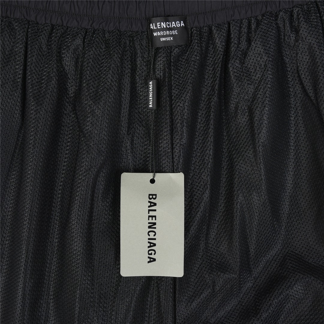 Balenciaga/巴黎世家 联名曼联足球刺绣运动套装长裤 黑色