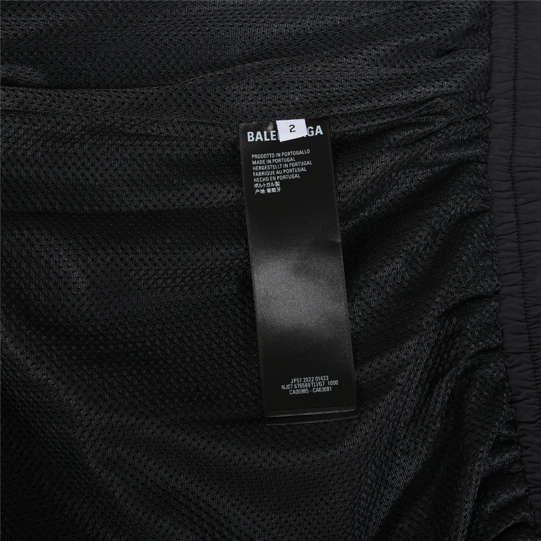 Balenciaga/巴黎世家 联名曼联足球刺绣运动套装长裤 黑色