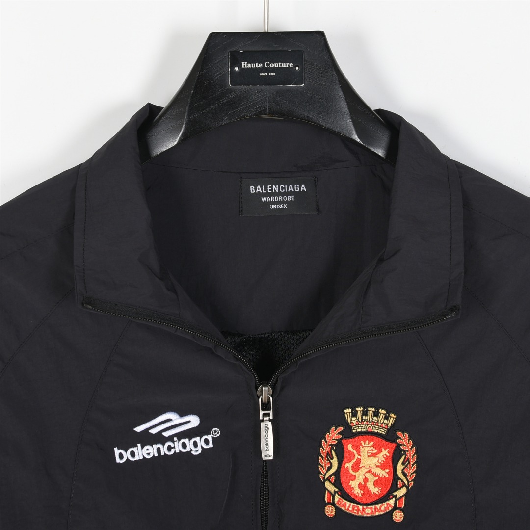 Balenciaga/巴黎世家 联名曼联足球运动套装外套黑色