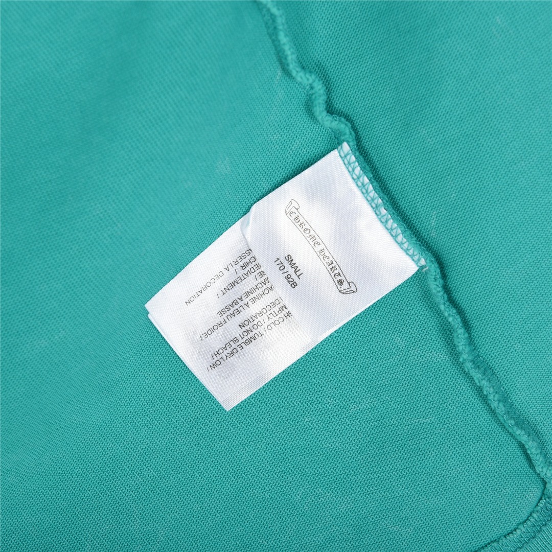 ChromeHearts/克罗心 25ss 走秀款十字架贴布刺绣水洗烧花短袖T恤