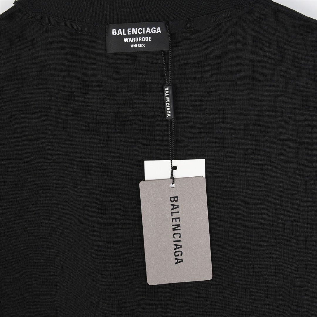 Balenciaga/巴黎世家 25ss 暗纹满印双B提花短袖T恤