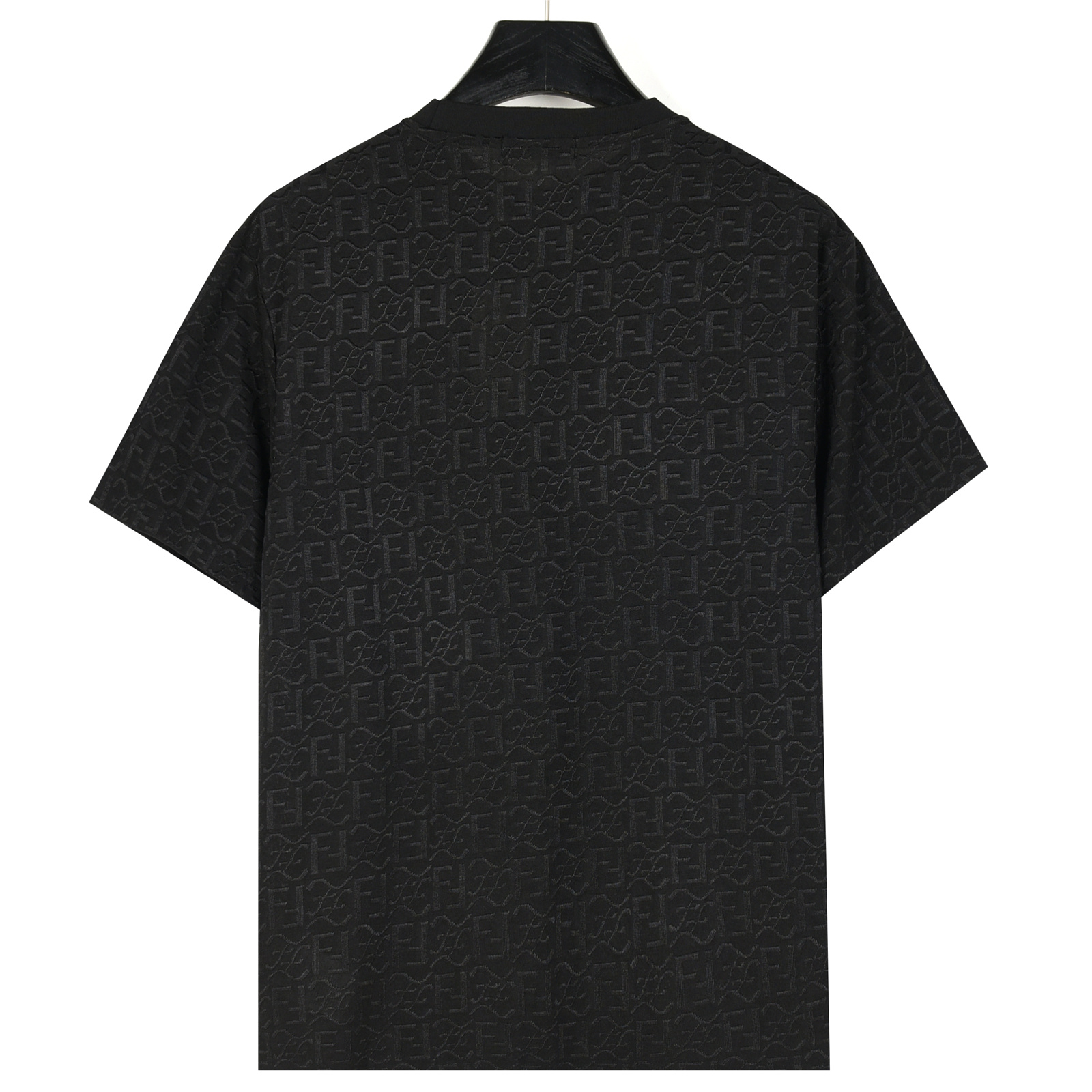 Fendi/芬迪 25ss 冰丝暗纹全幅双F提花短袖T恤