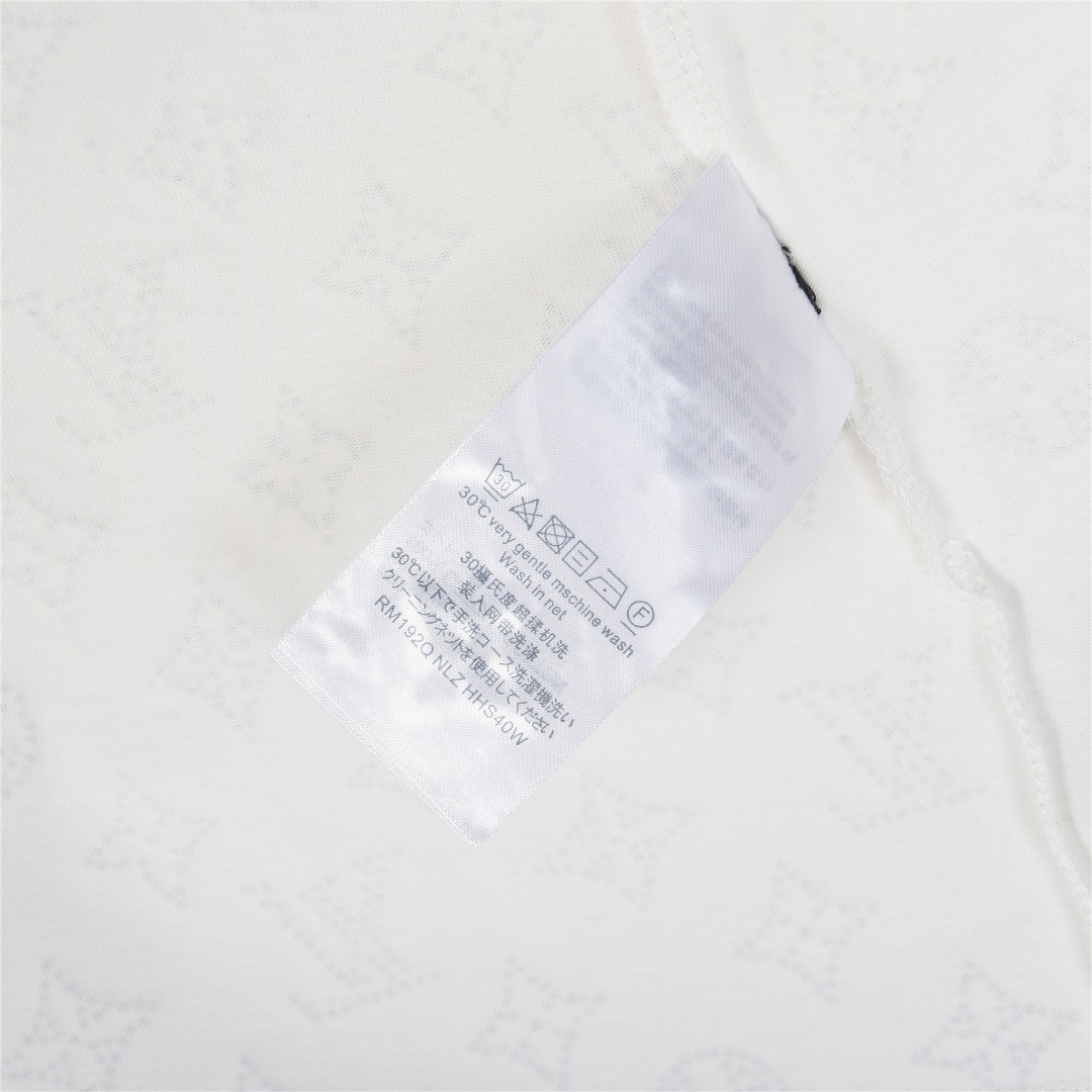 Louis Vuitton/路易威登 25ss 老花彩钻渐变短袖T恤黑色 白色