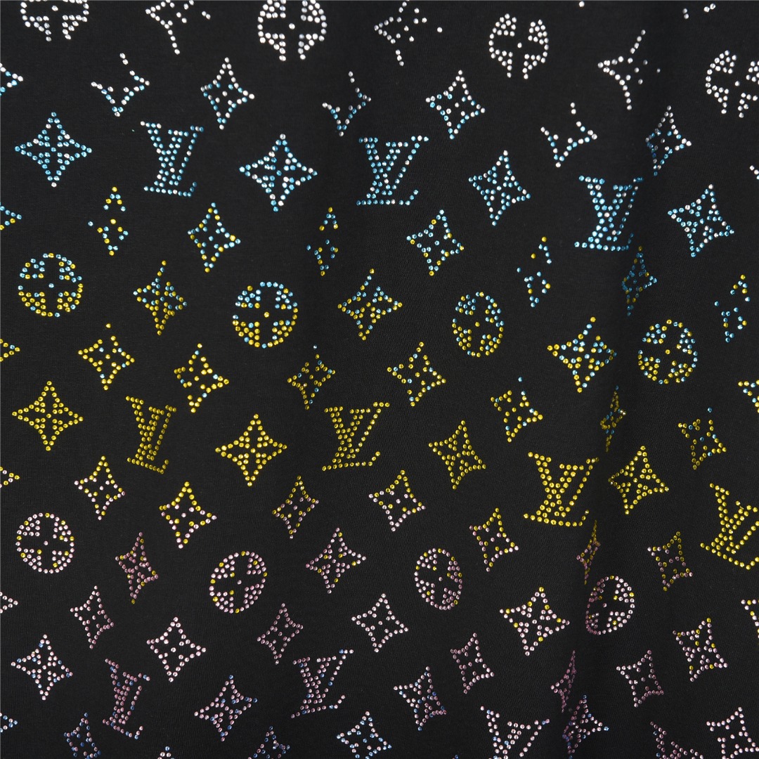Louis Vuitton/路易威登 25ss 老花彩钻渐变短袖T恤