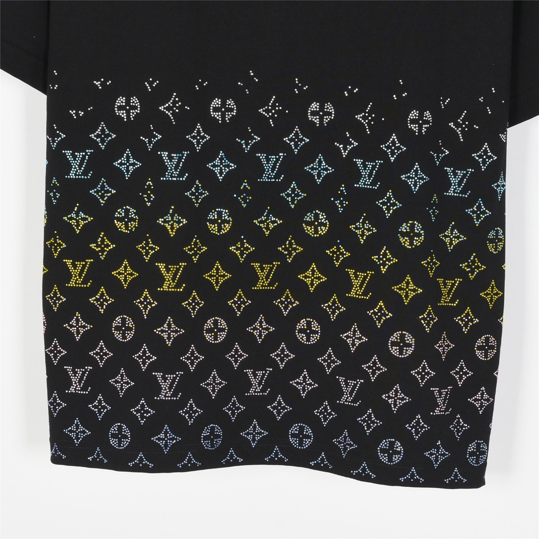 Louis Vuitton/路易威登 25ss 老花彩钻渐变短袖T恤