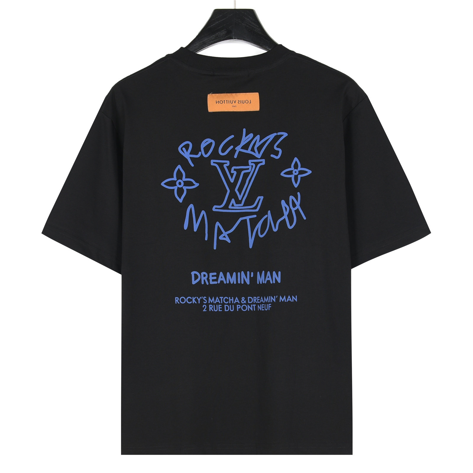 Louis Vuitton/路易威登 25ss 梦想家涂鸦标语印花短袖T恤 白色 黑色-Chinese UA Cheap High Quatity Brand Clothes Bags handbags Sneakers wholesale wholesaler seller from China Factory suppliers Fashion Clothing Shoes best Quality Beautiful Price Louis Vuitton/路易威登 25ss 梦想家涂鸦标语印花短袖T恤 白色 黑色