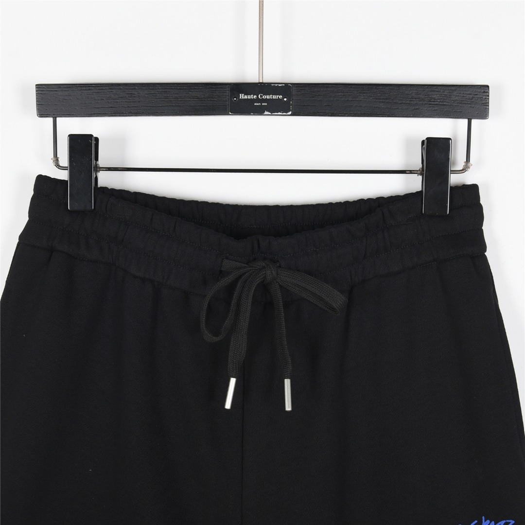 Louis Vuitton/路易威登 25ss 梦想家涂鸦标语印花短裤 白色黑色