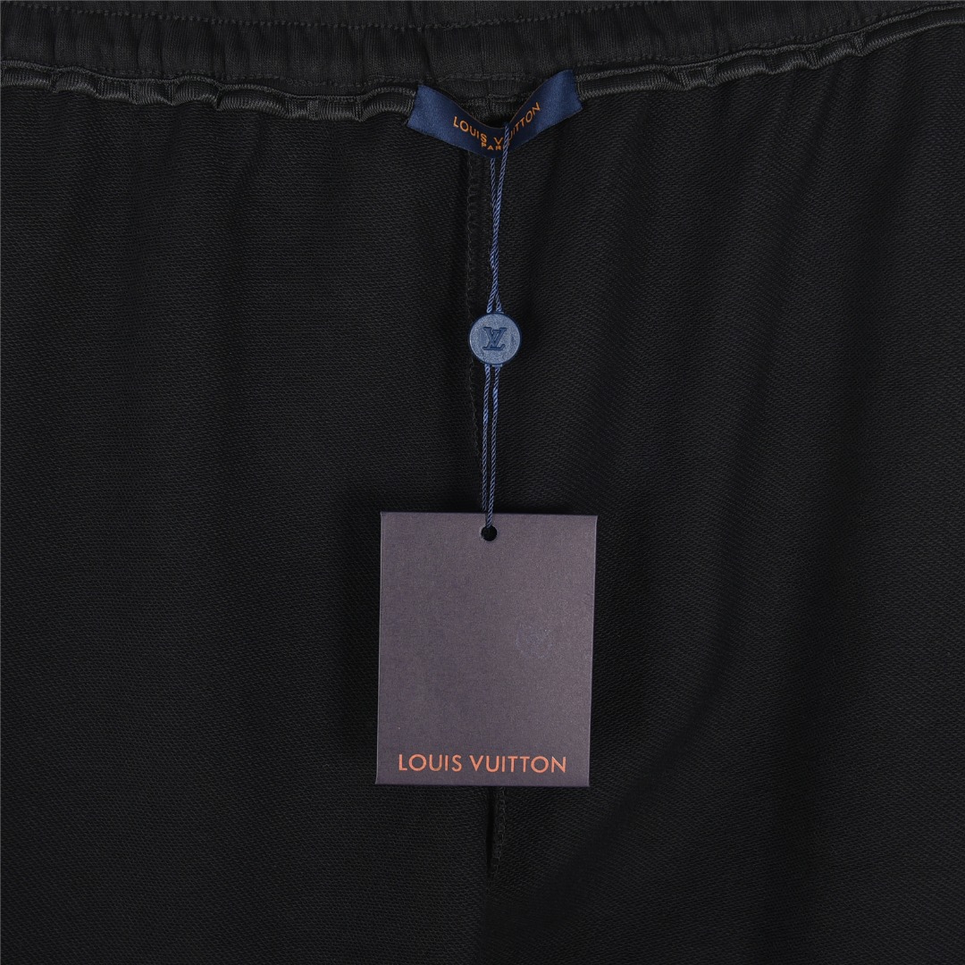 Louis Vuitton/路易威登 25ss 梦想家涂鸦标语印花短裤 白色黑色