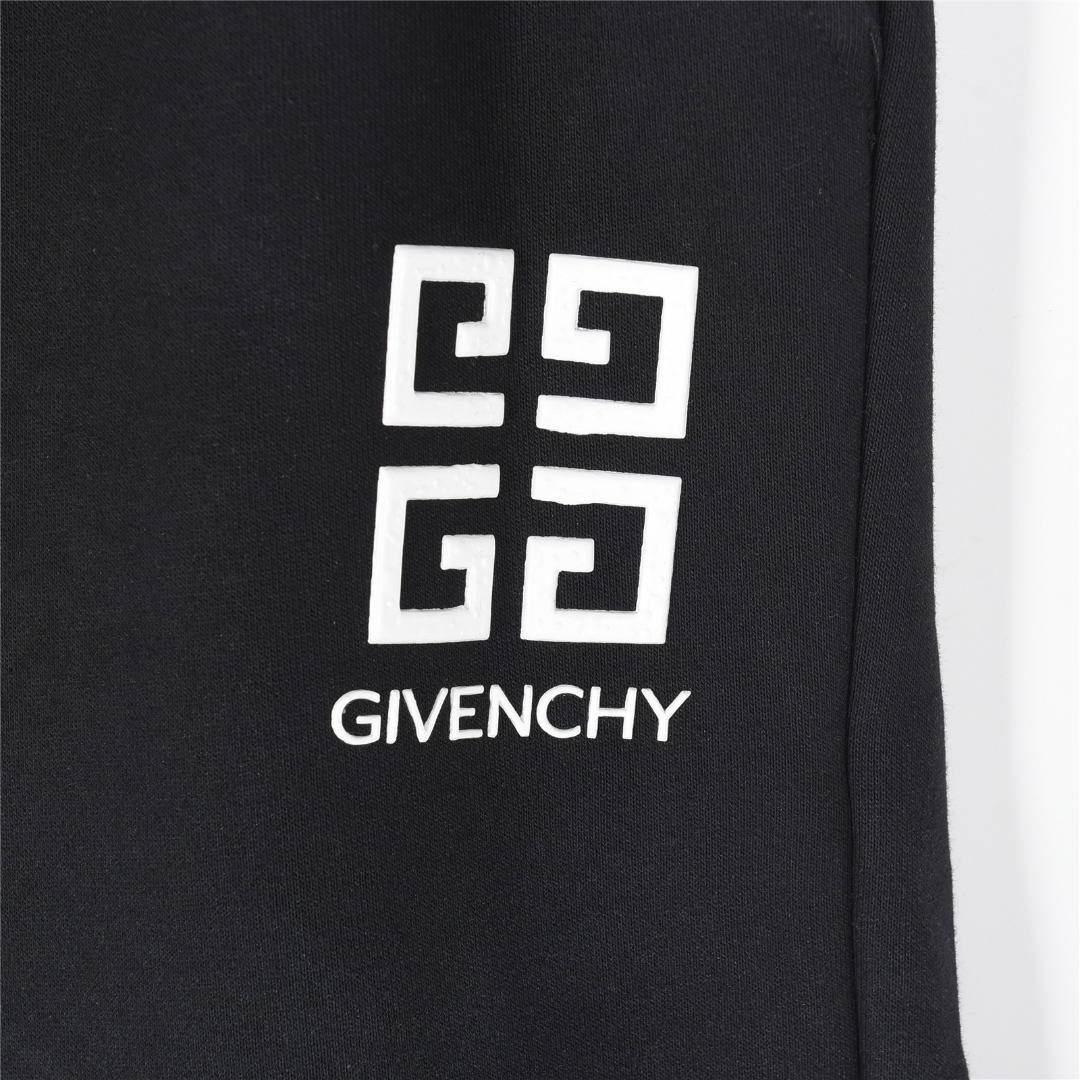 Givenchy/纪梵希 25ss 喷墨渐变做旧胶熔宫格字母logo短裤