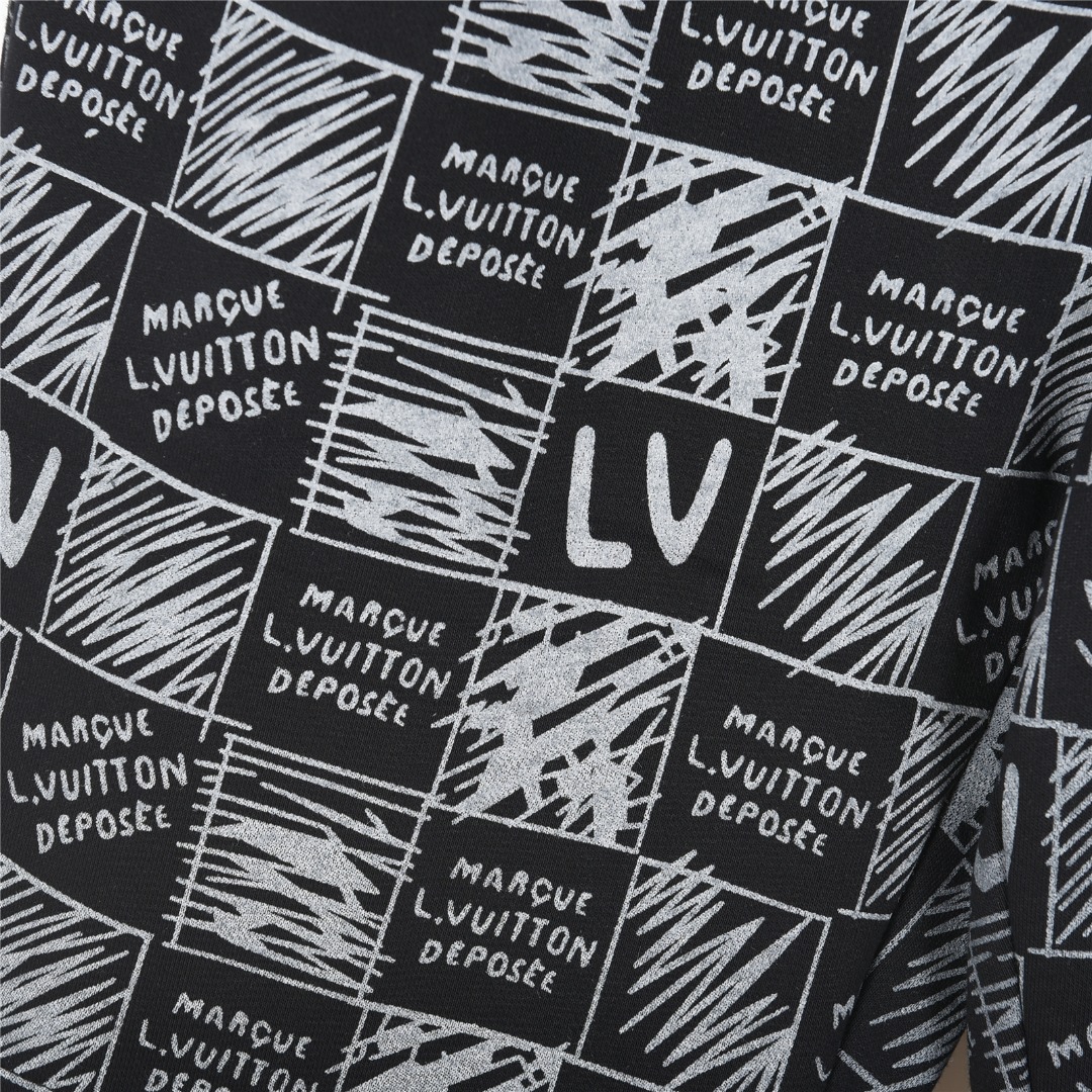 Louis Vuitton/路易威登 25ss 满印棋盘格logo数码直喷短裤