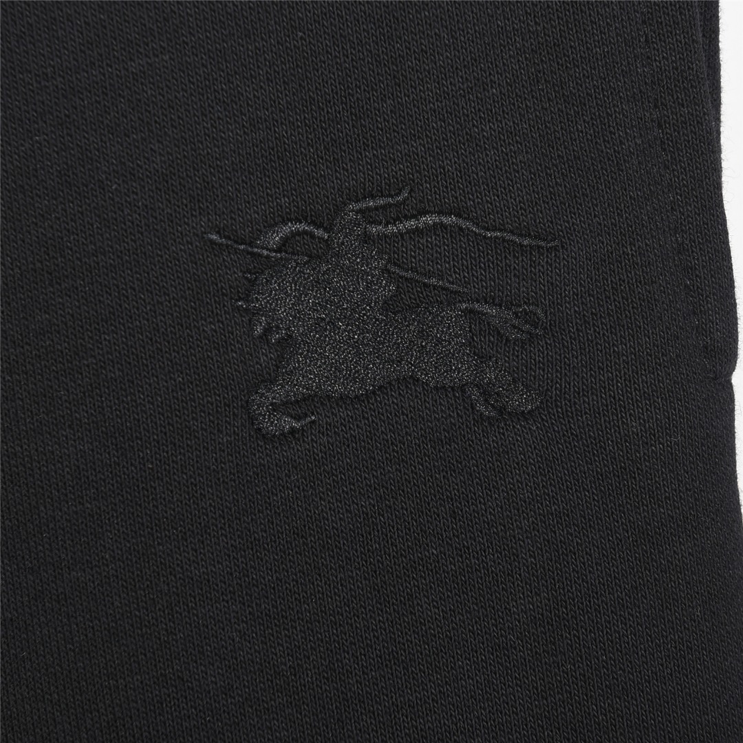 Burberry/巴宝莉 25ss 战马logo刺绣格纹织带拼接短裤