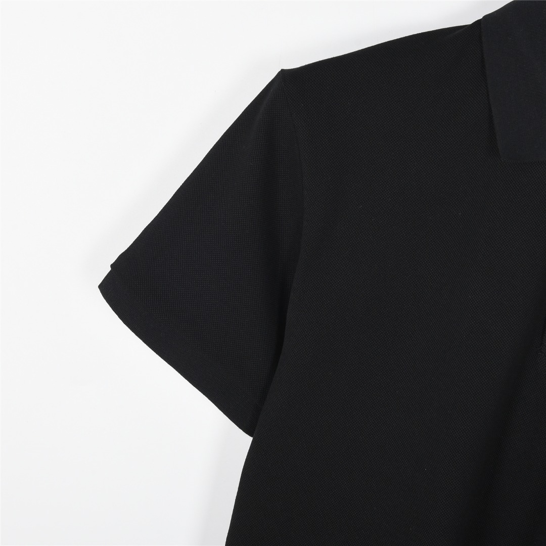 Moncler/蒙口 25ss 手袖织带拼接徽章短袖Polo杉