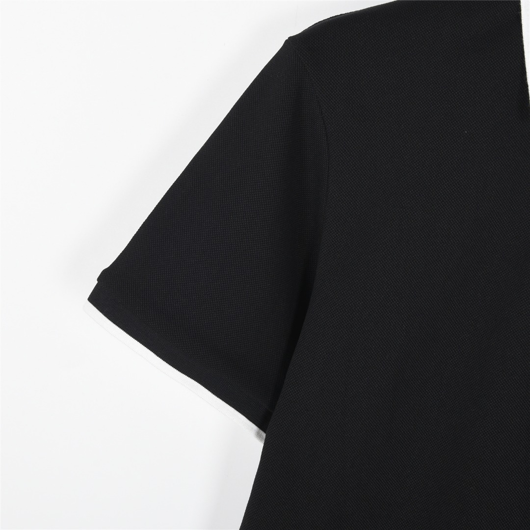 Gucci/古驰 25ss 领拼字母贴布刺绣短袖Polo杉