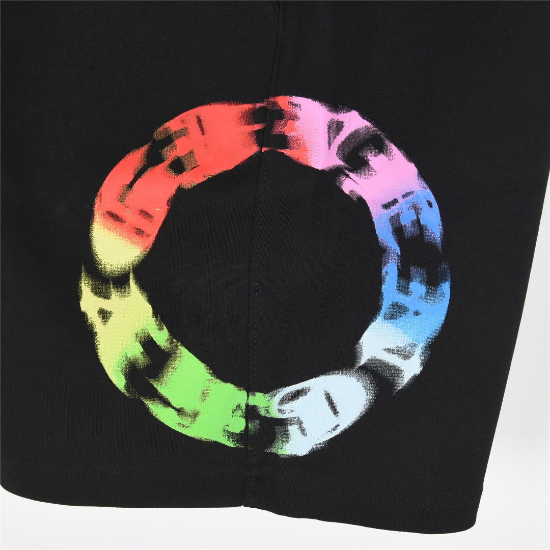 Givenchy/纪梵希 胶浆圆圈logo印花刺绣口袋小标短裤