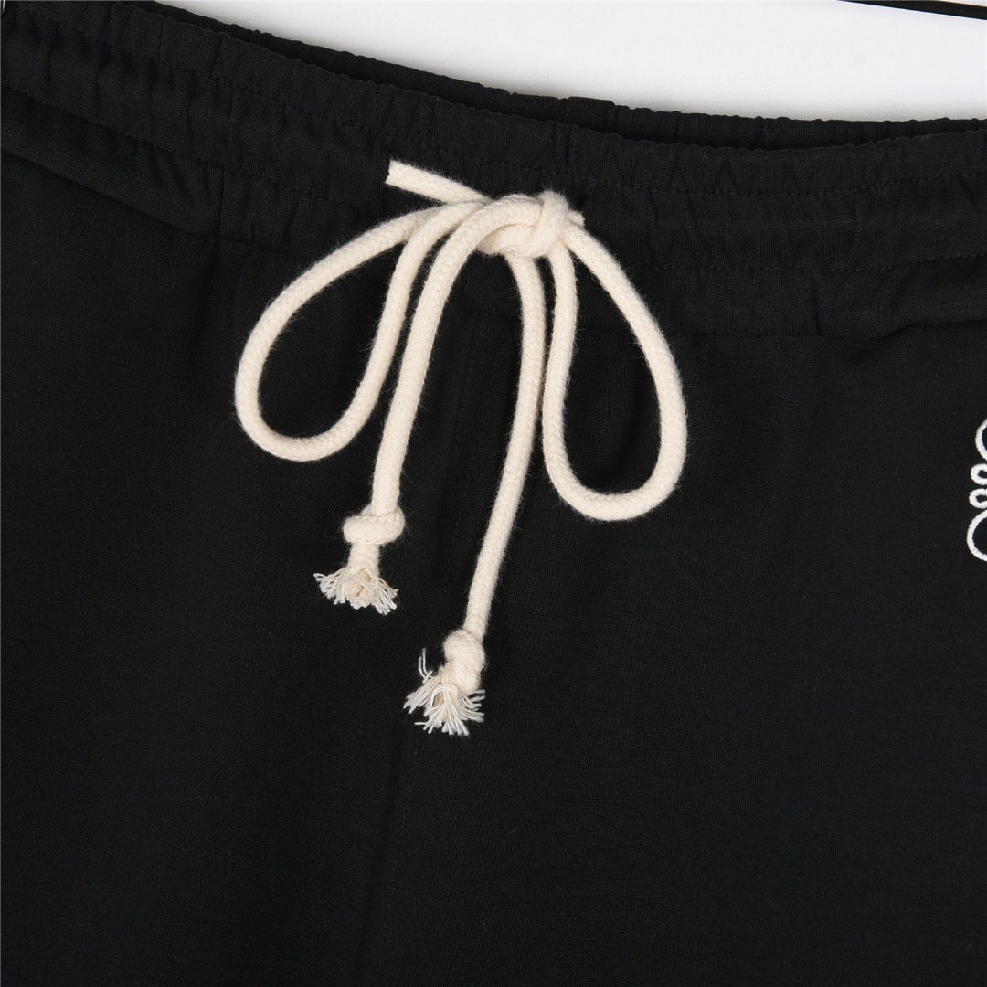 Loewe/罗意威 25ss 小标Logo拼色织带刺绣针织短裤