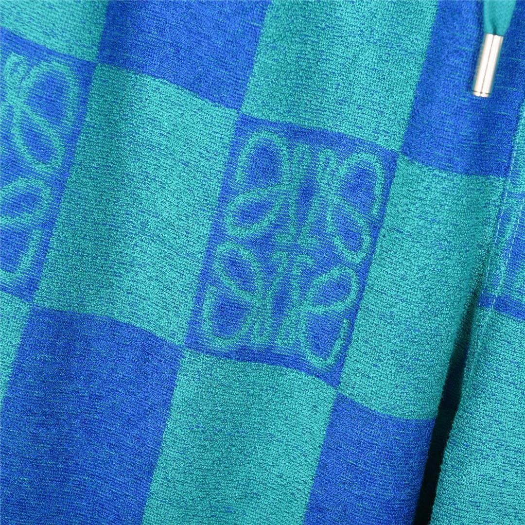 Loewe/罗意威 25ss 毛巾棋盘格撞色图腾套装短裤