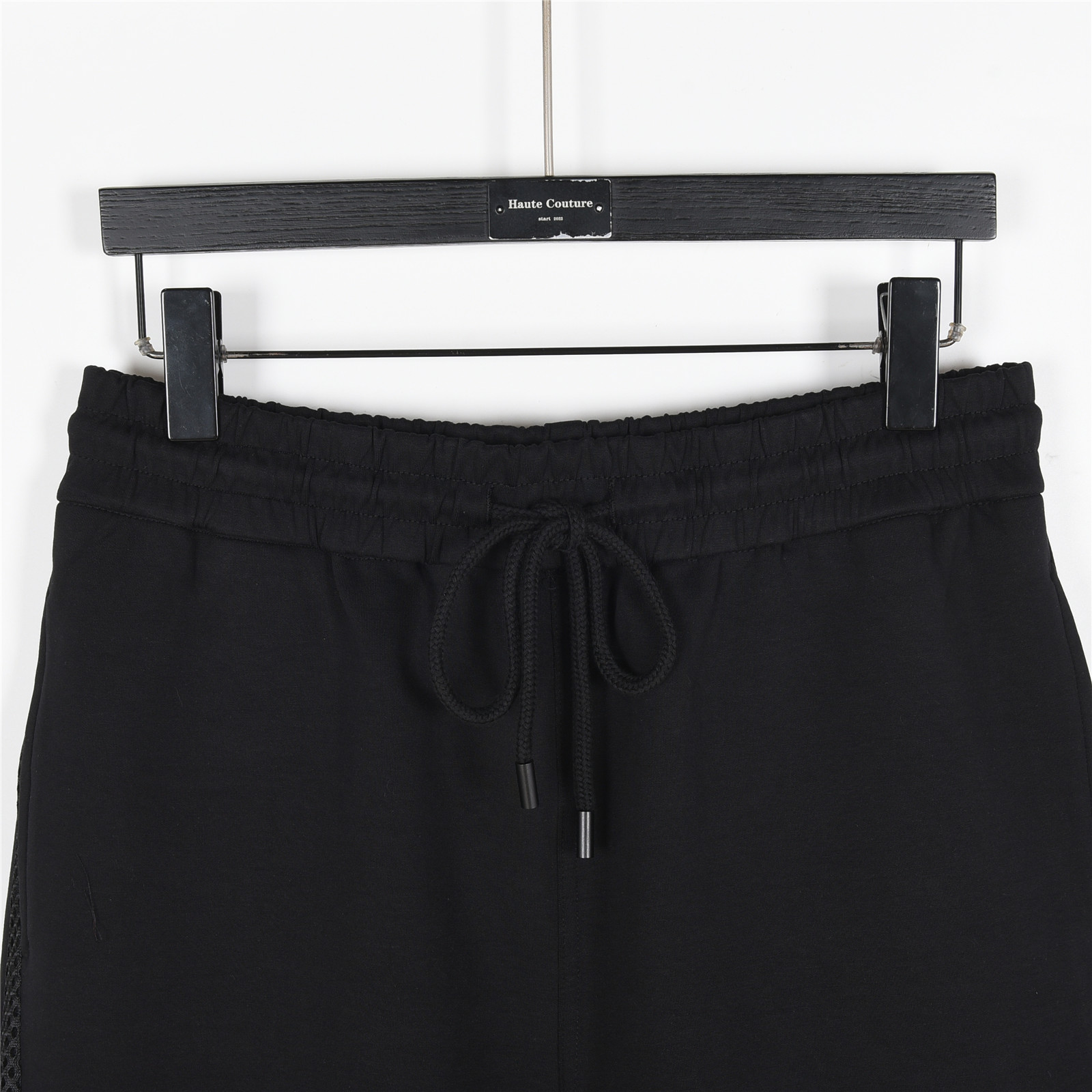 Fendi/芬迪 25ss 金标双Flogo刺绣侧开网眼短裤 杏色 黑色-莆田鞋,莆田鞋货源,高仿鞋,高仿鞋货源,安福档口,莆田高仿鞋,莆田鞋批发,高仿鞋批发,莆田高仿运动鞋,高仿运动鞋,莆田运动鞋 Fendi/芬迪 25ss 金标双Flogo刺绣侧开网眼短裤 杏色 黑色