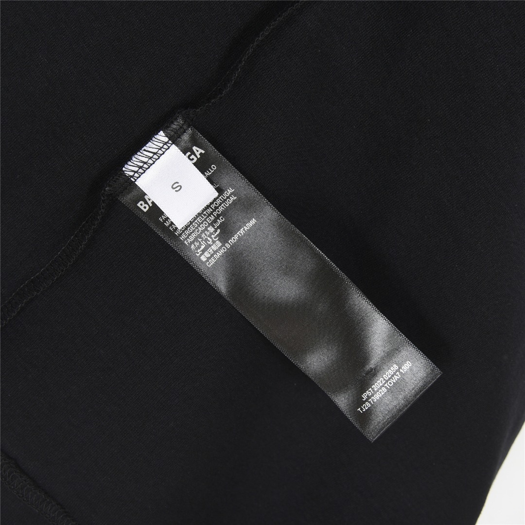 Balenciaga 巴黎世家 25ss 美纹纸字母胶带短袖T恤 黑银 白粉 黑粉