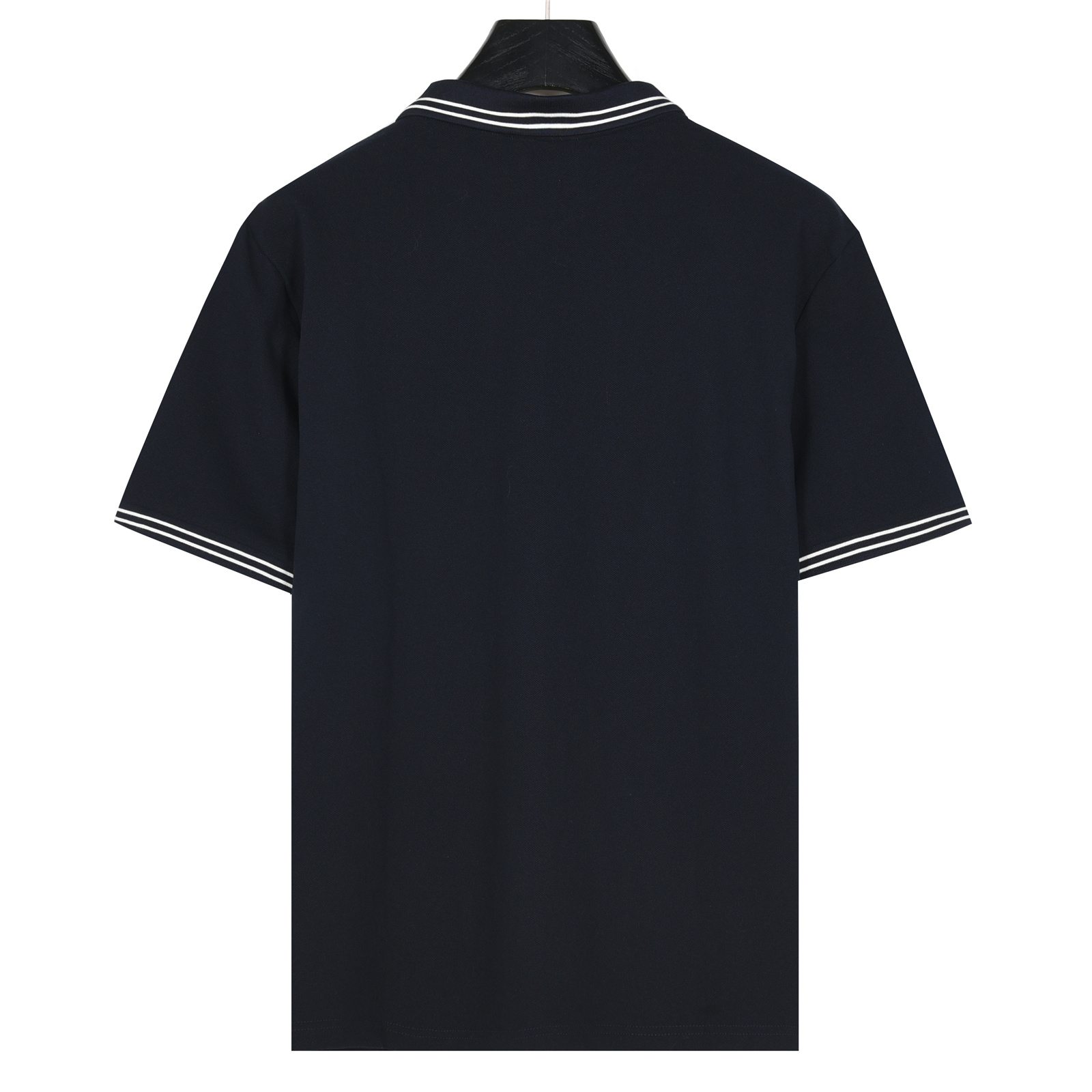 PRADA/普拉达 25ss 徽标logo刺绣短袖Polo衫白色 深蓝