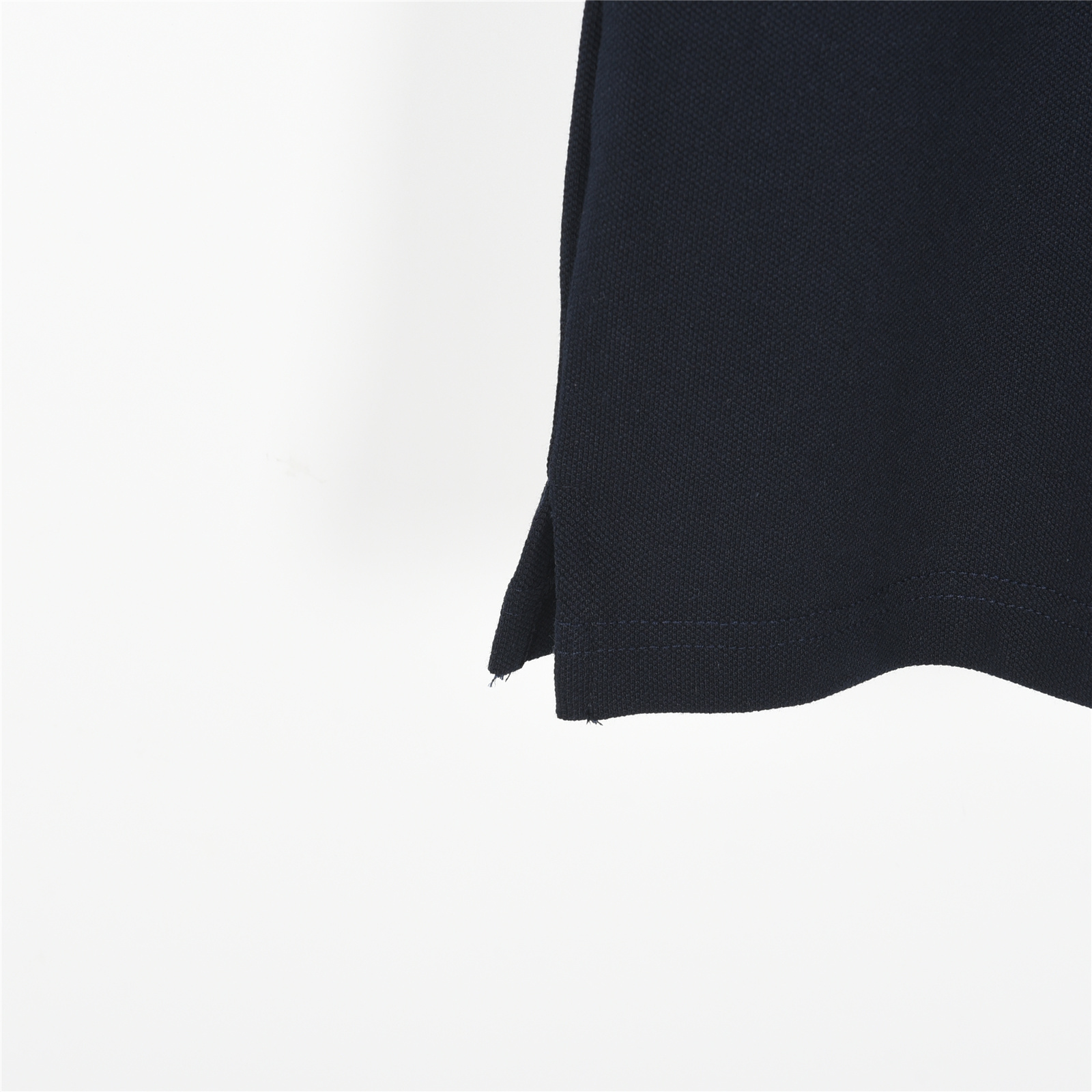 PRADA/普拉达 25ss 徽标logo刺绣短袖Polo衫白色 深蓝