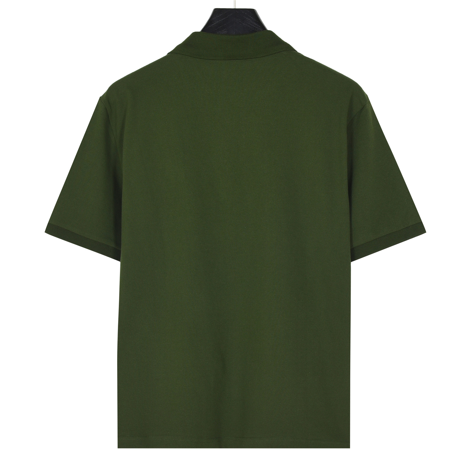 MiuMiu/缪缪 25ss 半拉链logo字母刺绣短袖Polo衫 杏色 黑色 军绿