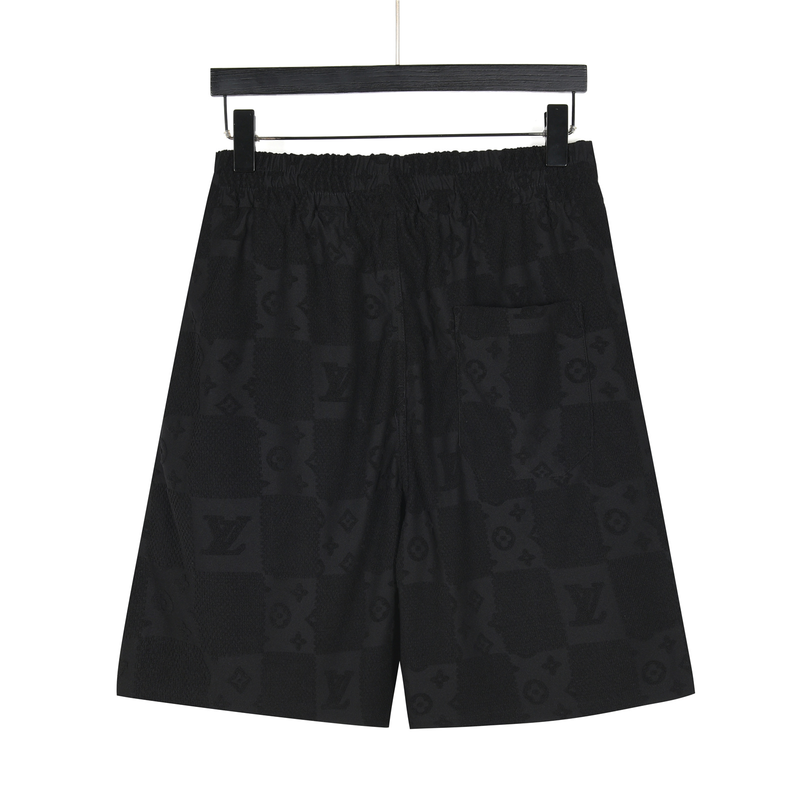 Louis Vuitton/路易威登 25ss 暗纹大棋盘格Logo毛巾提花短裤黑色 白色-Chinese UA Cheap High Quatity Brand Clothes Bags handbags Sneakers wholesale wholesaler seller from China Factory suppliers Fashion Clothing Shoes best Quality Beautiful Price Louis Vuitton/路易威登 25ss 暗纹大棋盘格Logo毛巾提花短裤黑色 白色