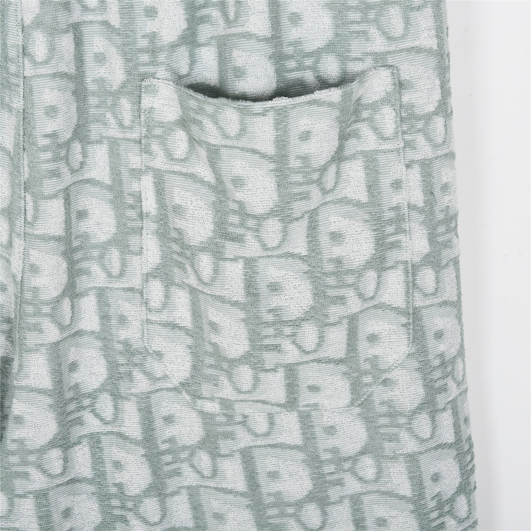 Dior/迪奥 25ss 满印CD老花提花毛巾短裤黑色 蓝色 浅绿-High Quatity Cheap Brand wholesale wholesaler seller Clothes Bags handbags Sneakers Top Fashion Clothing Shoes from China Factory Chinese suppliers best Quality Beautiful Price Dior/迪奥 25ss 满印CD老花提花毛巾短裤黑色 蓝色 浅绿