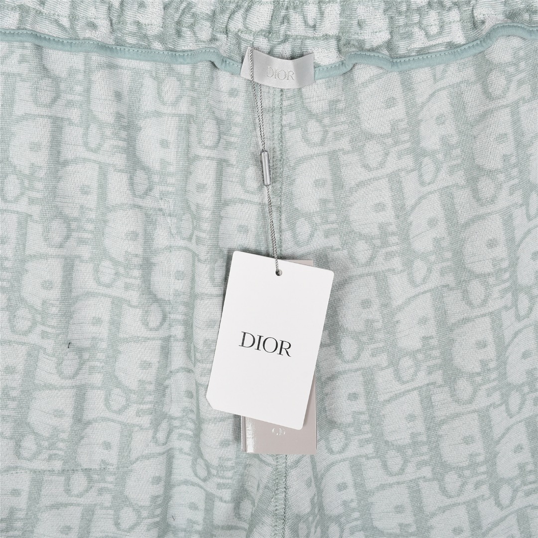 Dior/迪奥 25ss 满印CD老花提花毛巾短裤黑色 蓝色 浅绿-High Quatity Cheap Brand wholesale wholesaler seller Clothes Bags handbags Sneakers Top Fashion Clothing Shoes from China Factory Chinese suppliers best Quality Beautiful Price Dior/迪奥 25ss 满印CD老花提花毛巾短裤黑色 蓝色 浅绿