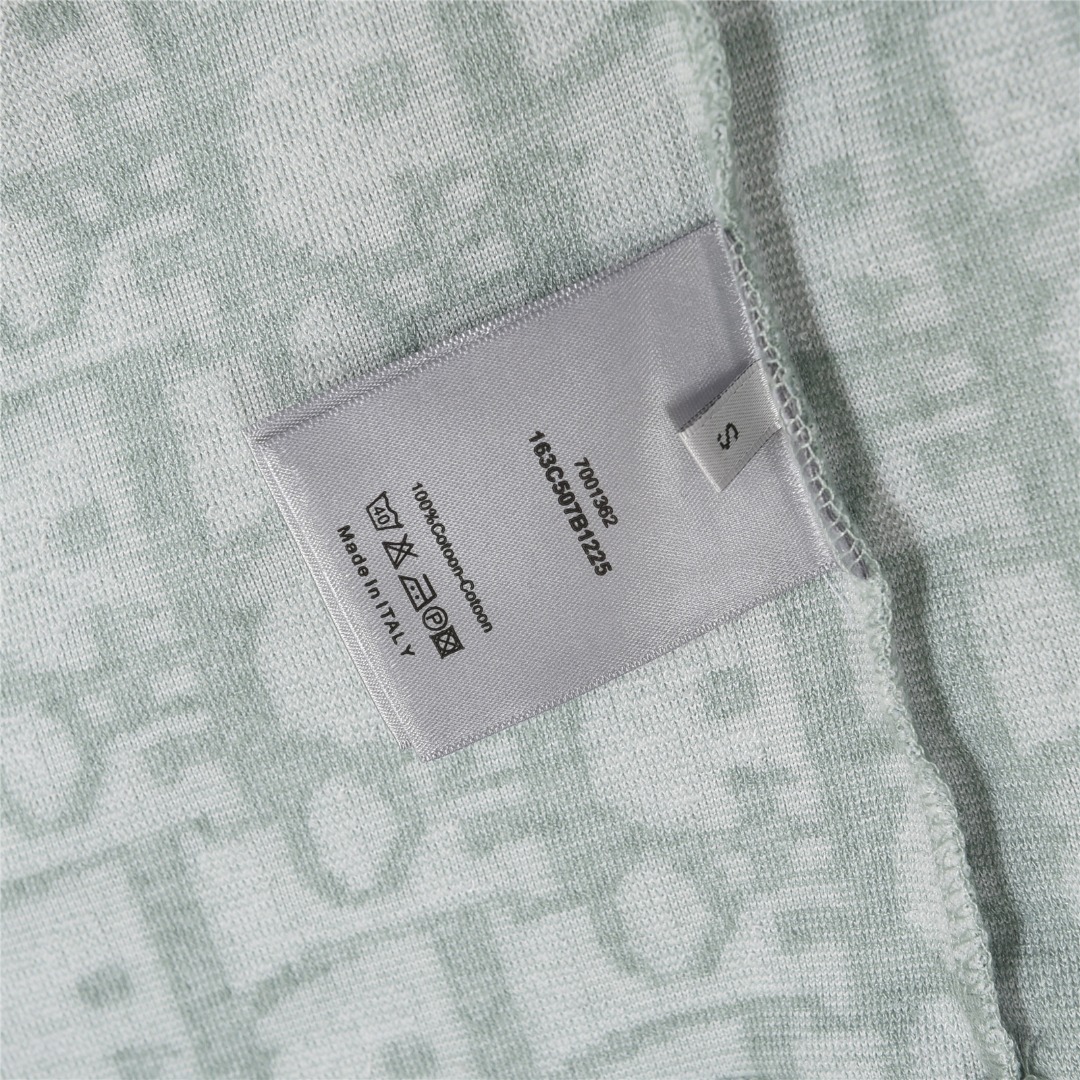 Dior/迪奥 25ss 满印CD老花提花毛巾短袖T恤黑色 蓝色 浅绿-High Quatity Cheap Brand wholesale wholesaler seller Clothes Bags handbags Sneakers Top Fashion Clothing Shoes from China Factory Chinese suppliers best Quality Beautiful Price Dior/迪奥 25ss 满印CD老花提花毛巾短袖T恤黑色 蓝色 浅绿