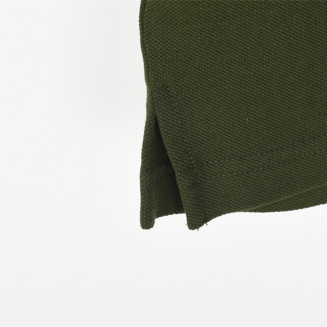 Burberry/巴宝莉 25ss 战马小标刺绣短袖polo衫 黑色 白色 军绿