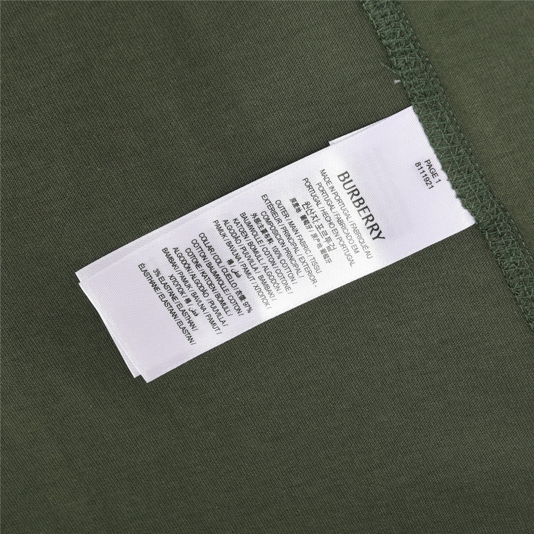 Burberry/ 巴宝莉 25ss 老爷车战马印花短袖T恤绿色 白色
