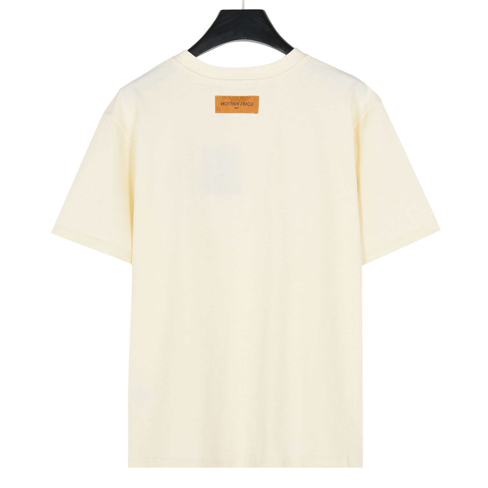 Louis Vuitton/路易威登 扇型四叶草logo刺绣短袖T恤 米白-Chinese UA Cheap High Quatity Brand Clothes Bags handbags Sneakers wholesale wholesaler seller from China Factory suppliers Fashion Clothing Shoes best Quality Beautiful Price Louis Vuitton/路易威登 扇型四叶草logo刺绣短袖T恤 米白