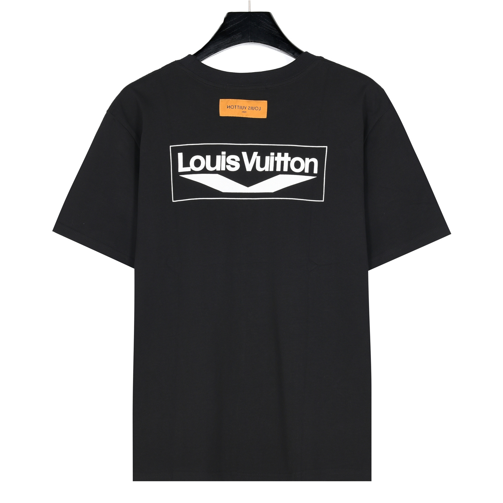 Louis Vuitton/路易威登 特色前后印花字母设计短袖T恤 黑色-Chinese UA Cheap High Quatity Brand Clothes Bags handbags Sneakers wholesale wholesaler seller from China Factory suppliers Fashion Clothing Shoes best Quality Beautiful Price Louis Vuitton/路易威登 特色前后印花字母设计短袖T恤 黑色