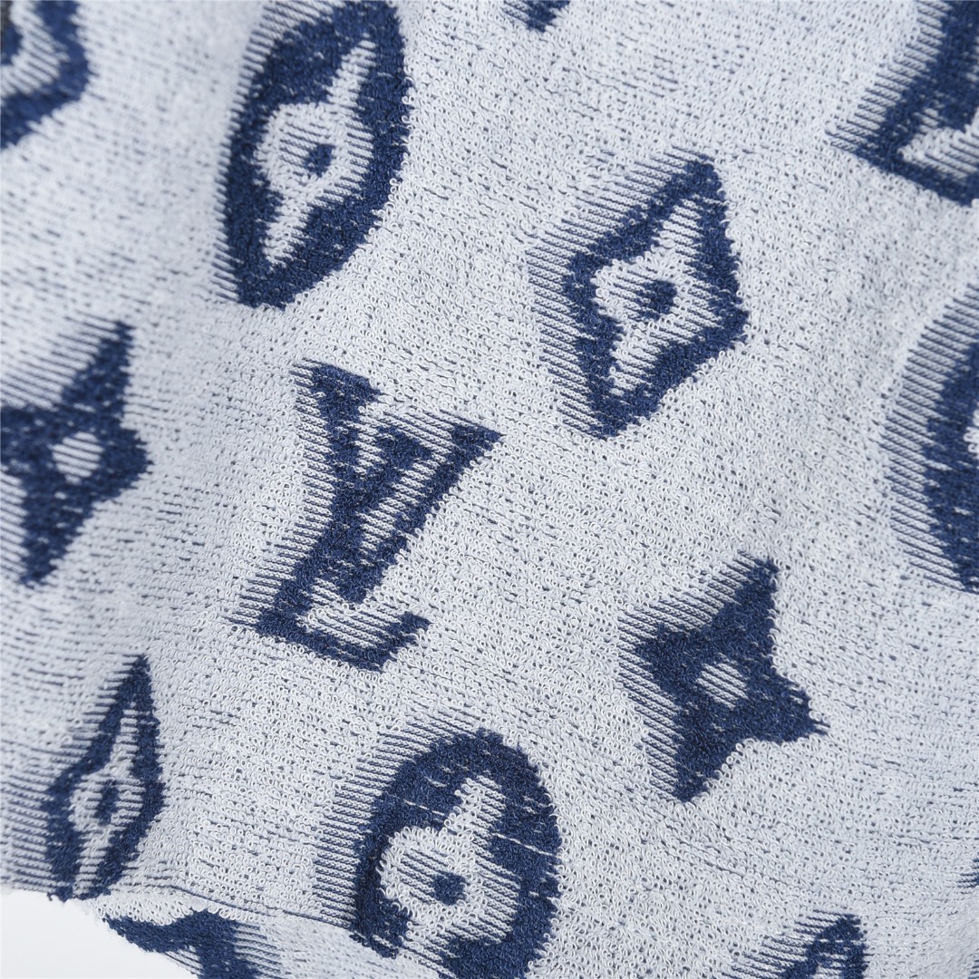 Louis Vuitton/路易威登 25ss 满印老花logo提花短裤 白色 蓝色-Chinese UA Cheap High Quatity Brand Clothes Bags handbags Sneakers wholesale wholesaler seller from China Factory suppliers Fashion Clothing Shoes best Quality Beautiful Price Louis Vuitton/路易威登 25ss 满印老花logo提花短裤 白色 蓝色