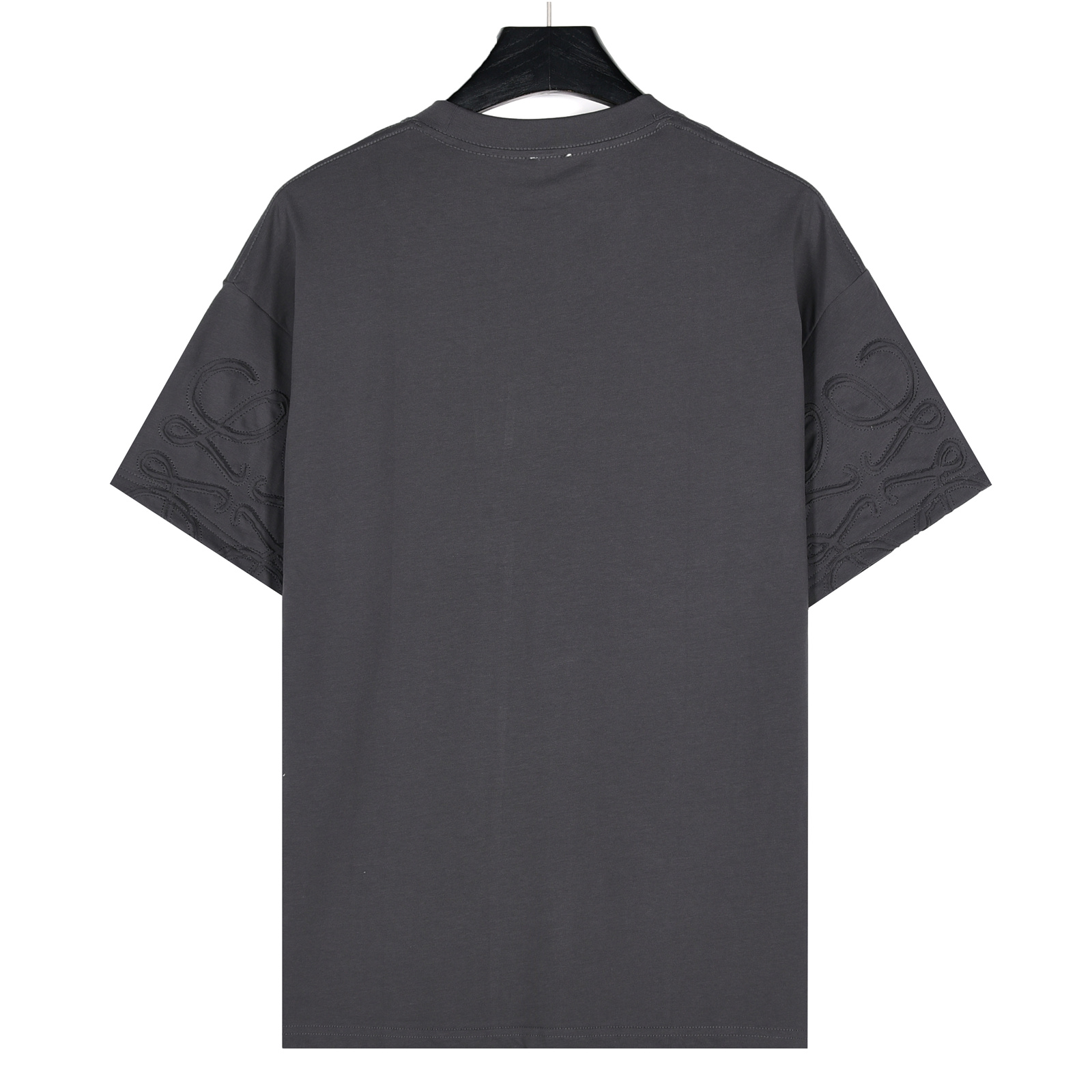 Loewe/罗意威 25ss 袖口徽标裁剪贴布刺绣短袖T恤黑色 白色 灰色-Chinese UA Cheap High Quatity Brand Clothes Bags handbags Sneakers wholesale wholesaler seller from China Factory suppliers Fashion Clothing Shoes best Quality Beautiful Price Loewe/罗意威 25ss 袖口徽标裁剪贴布刺绣短袖T恤黑色 白色 灰色