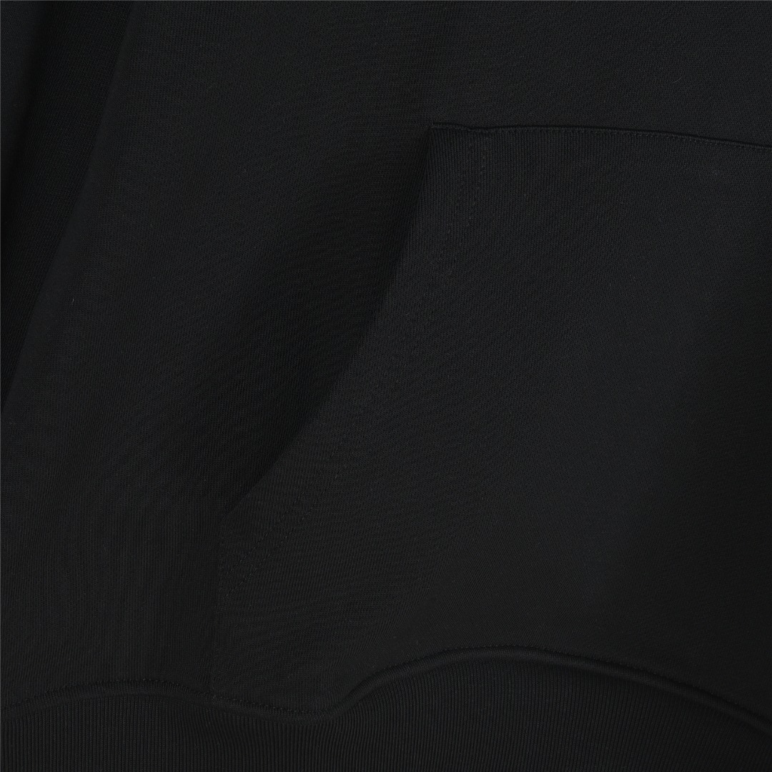 Louis Vuitton/路易威登 25Fw 浮雕字母连帽卫衣白色 黑色